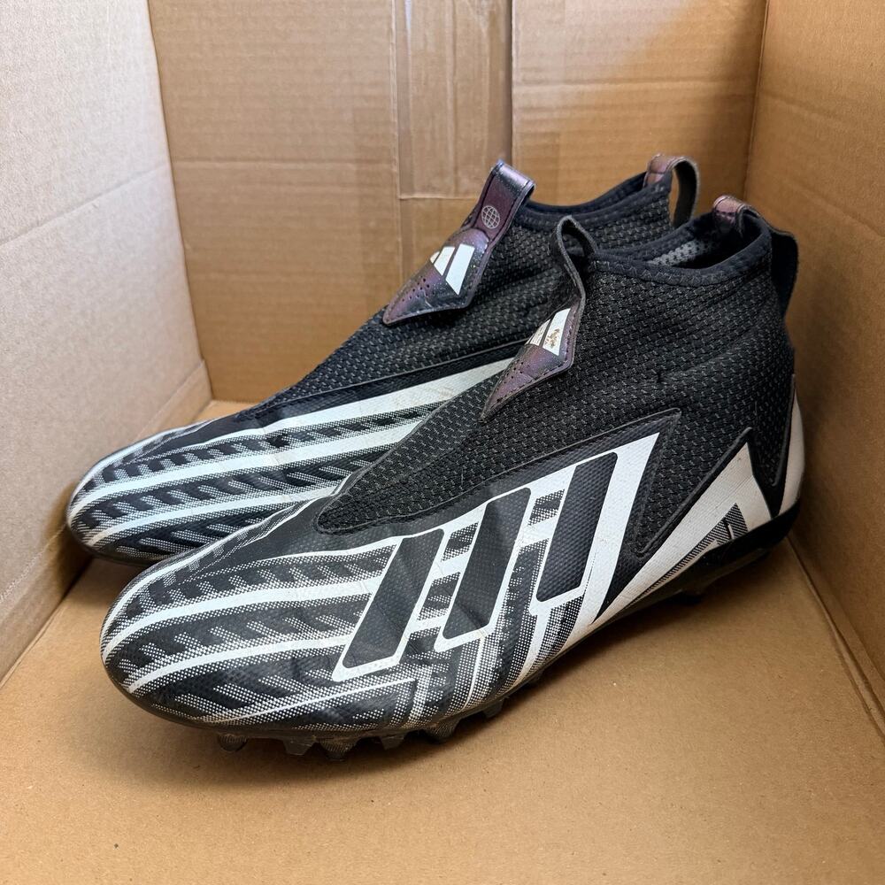 Adidas Freak Spark 23 Football Cleats Mens 11.5 Black White Molded Slip On